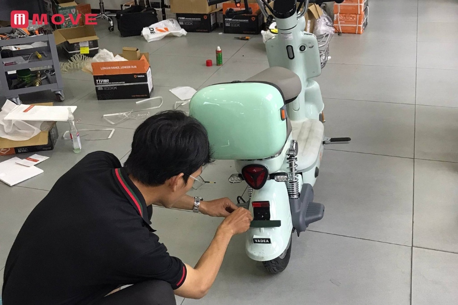 Bảo trì xe đạp điện bị chập điện tại hãng