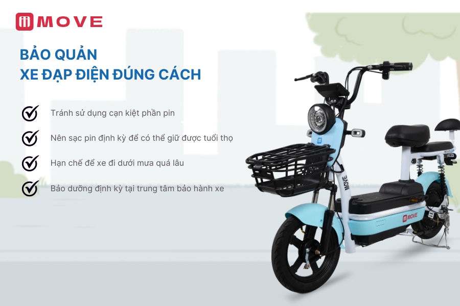 Cách bảo quản xe đạp điện tránh hư hỏng