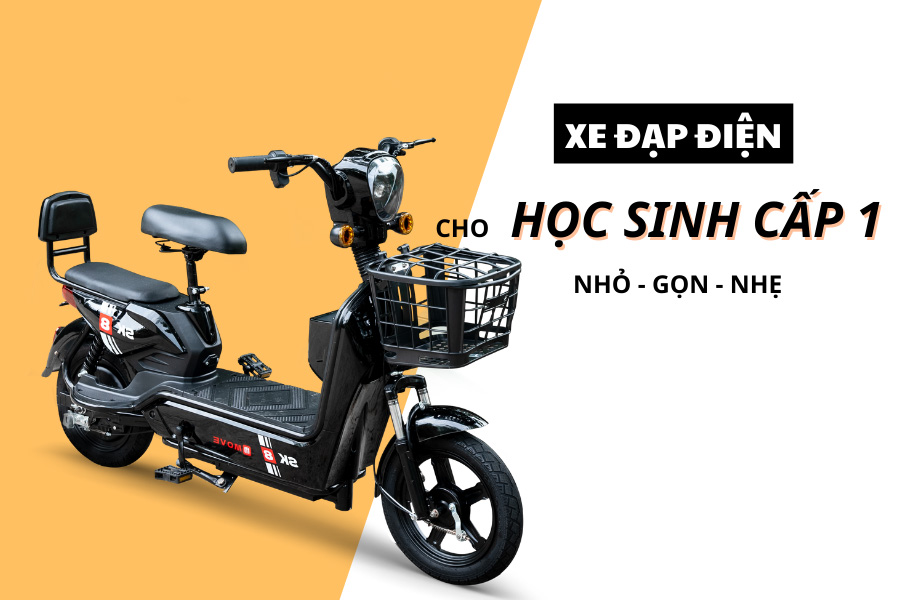 Xe đạp điện cho học sinh cấp 1 tốt nhất hiện nay