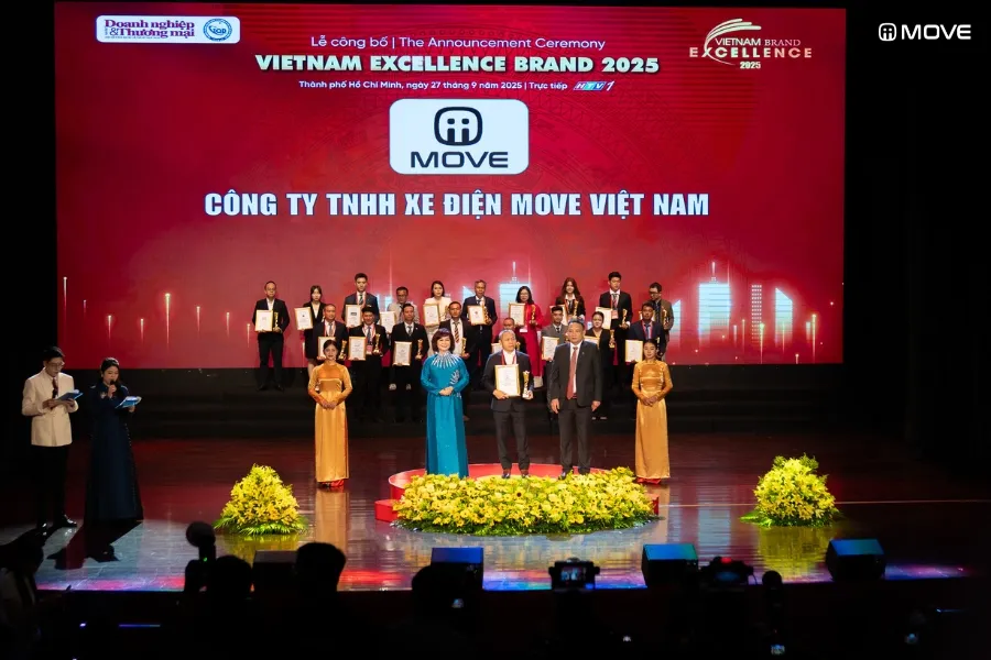 Giải thưởng TOP 10 Thương hiệu Quốc gia Xuất sắc ngành xe điện