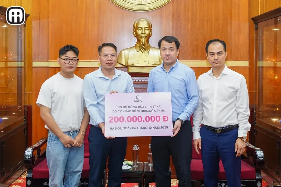 MOVE chung tay ủng hộ đồng bào khắc phục hậu quả do bão số 10 gây ra